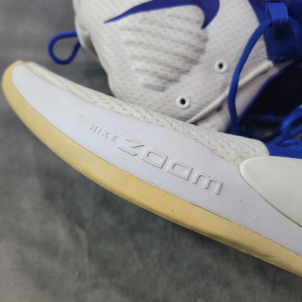 Nike‎ Hyperdunk 2018 Zoom Men's Basketball Shoes White Blue SZ 11.5